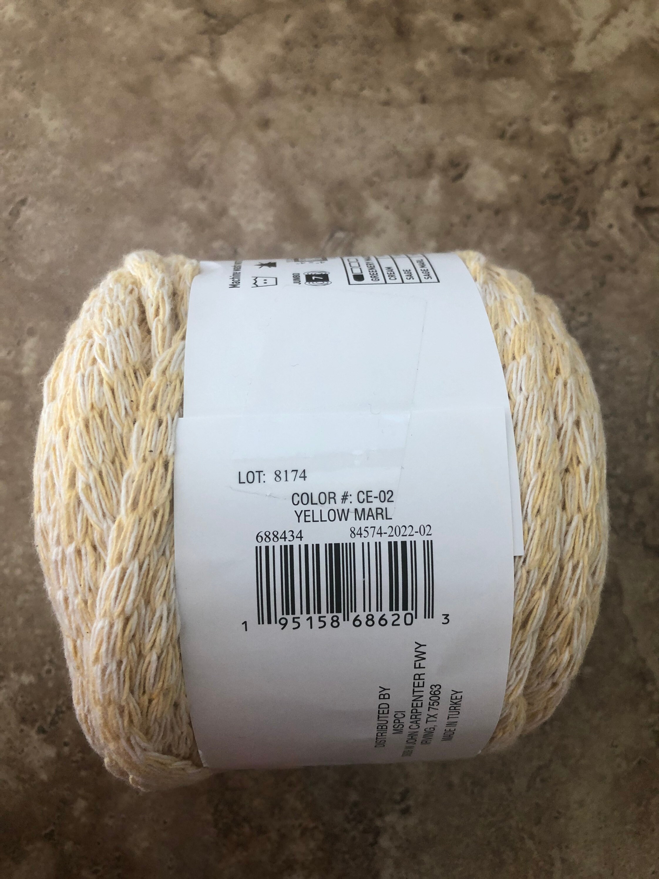 YELLOW MARL Macrame Colors Yarn Loops and Thread Etsy