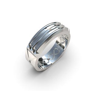 Silver Atlantean Ring, Handmade Peruvian Jewelry, 925 Silver Signet