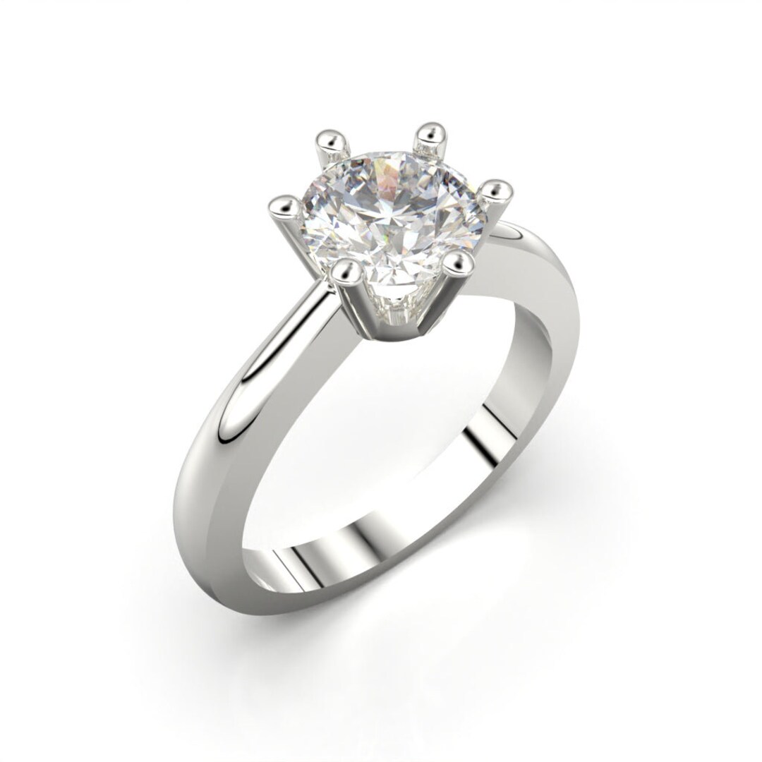 Bague de fiancailles bijou central anniversaire brillant pour femme bague de fiancailles en argent sterling 925 Made in Peru Etsy France
