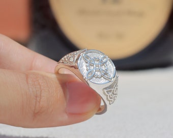 Handmade Witch Knot Sterling Silver Ring: Amulet Gift