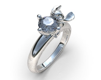 Stitch Ring | 925 Sterling Silver, Handmade Cartoon Jewelry