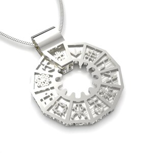 Naszyjnik ze znakiem zodiaku | Srebro 925 | Ręcznie robiony w Peru | Wisiorek astrologiczny | Biżuteria horoskopowa