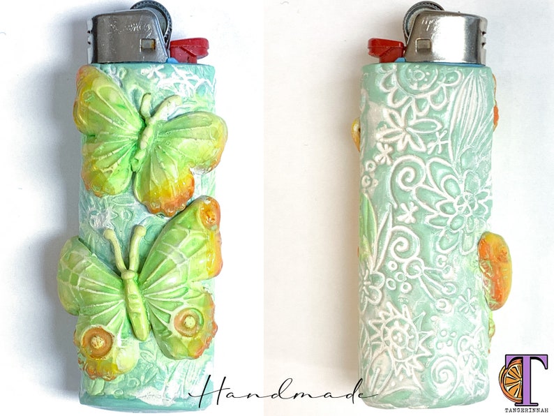Butterfly Lighter Case Holder Sleeve Cover Fits B I C Lighters Etsy