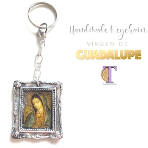 Our Lady of Guadalupe keychain/Virgin Mary keychain/Virgen de Guadalupe/Catholic keychain/Mother Mary/communion gift/Virgencita charm