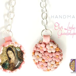 Our Lady of Guadalupe keychain, Virgen de Guadalupe keychain, virgencita keychain car charm , Our lady of Guadalupe pendant, Catholic gifts