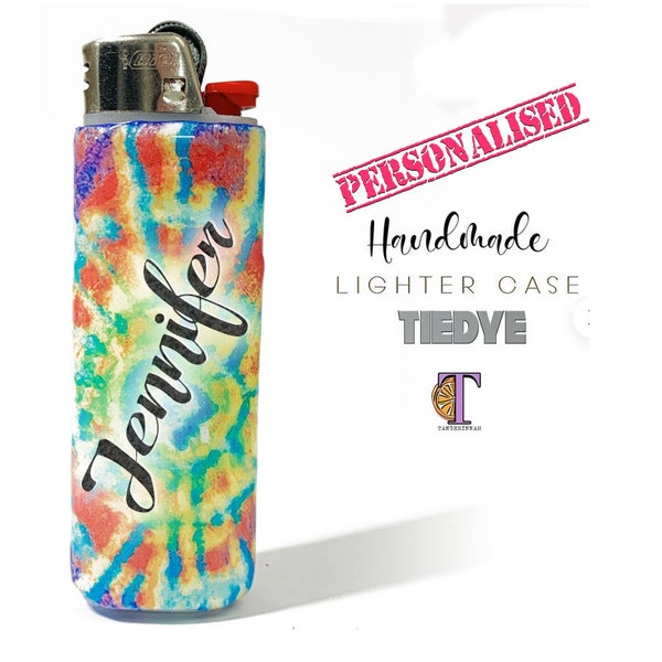 Personalized Lighter Case Holder, Custom Sleeve Cover, Fits Bic Lighters ,handmade lighter cover with name