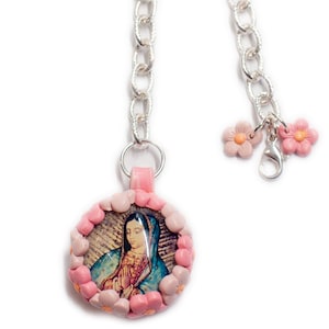 Our Lady of Guadalupe car charm, catholic car mirror hanger, Virgen de Guadalupe car accessories pendant, new car gift, confirmation gifts