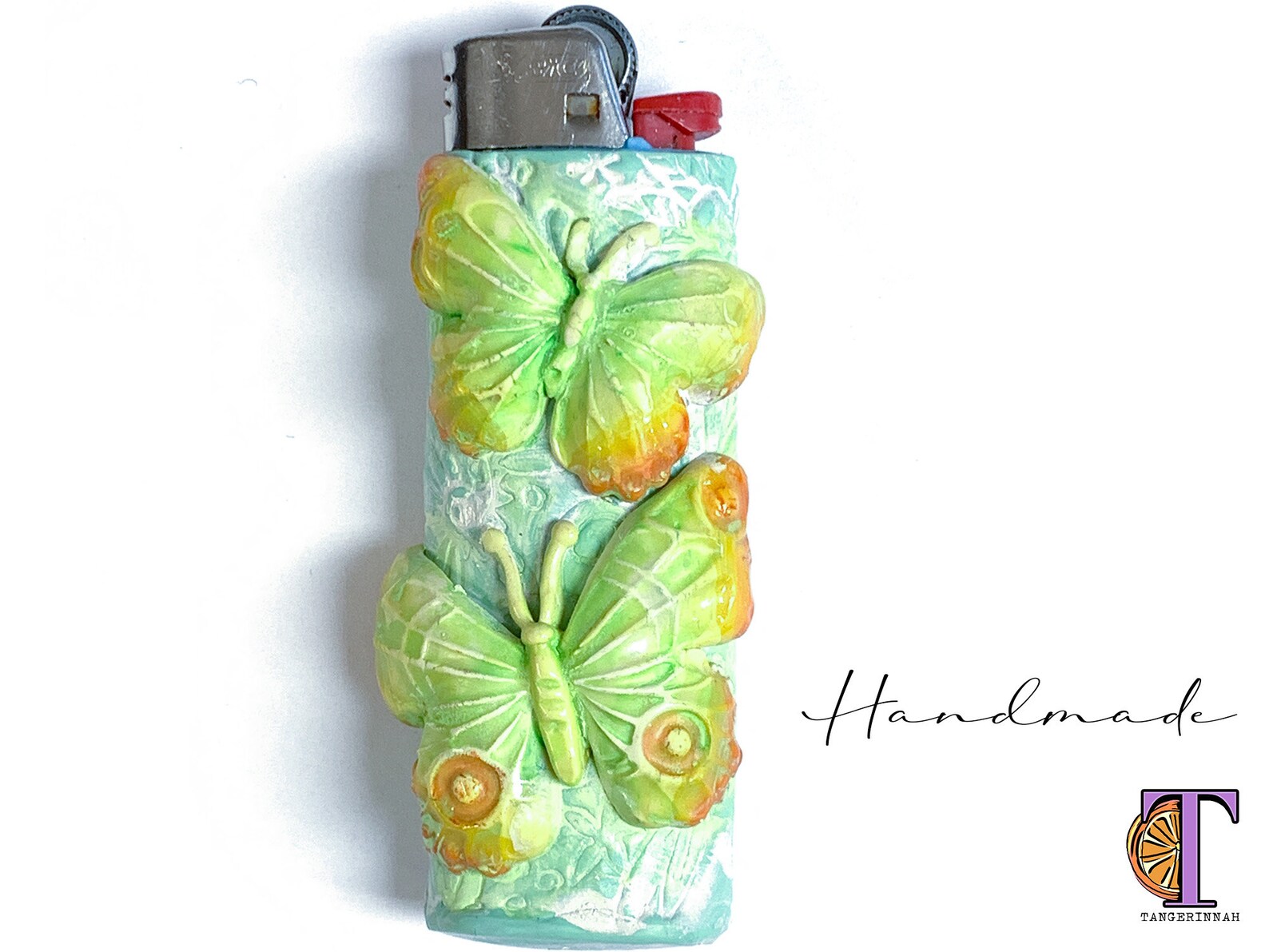 butterfly Lighter Case Holder Sleeve Cover Fits B i c Lighters handmade lighter cover