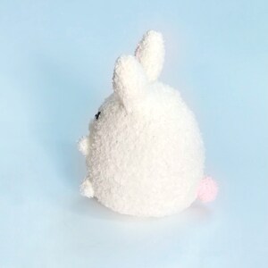 Adopt A Plushy Cute Handmade Bunny Soft Stuffed Rabbit Holding Carrot image 5