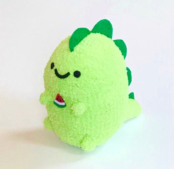 Adopt A Plushie Cute Plush Handmade Dinosaur Soft Dinosaur Toy Holding  Watermelon -  Canada