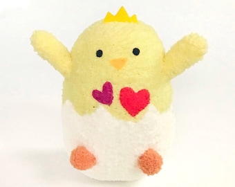 Adopt A Plush Chick – Handmade Stuffed Animal with Hearts