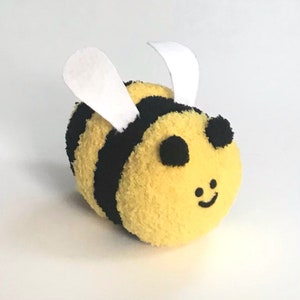 Plushie Adoption Plush Bumblebee Cute Handcrafted Stuffed Animal Soft Plushy Toy image 5