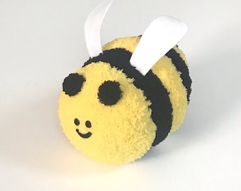 Plushie Adoption - Plush Bumblebee - Cute Handcrafted Stuffed Animal - Soft Plushy Toy