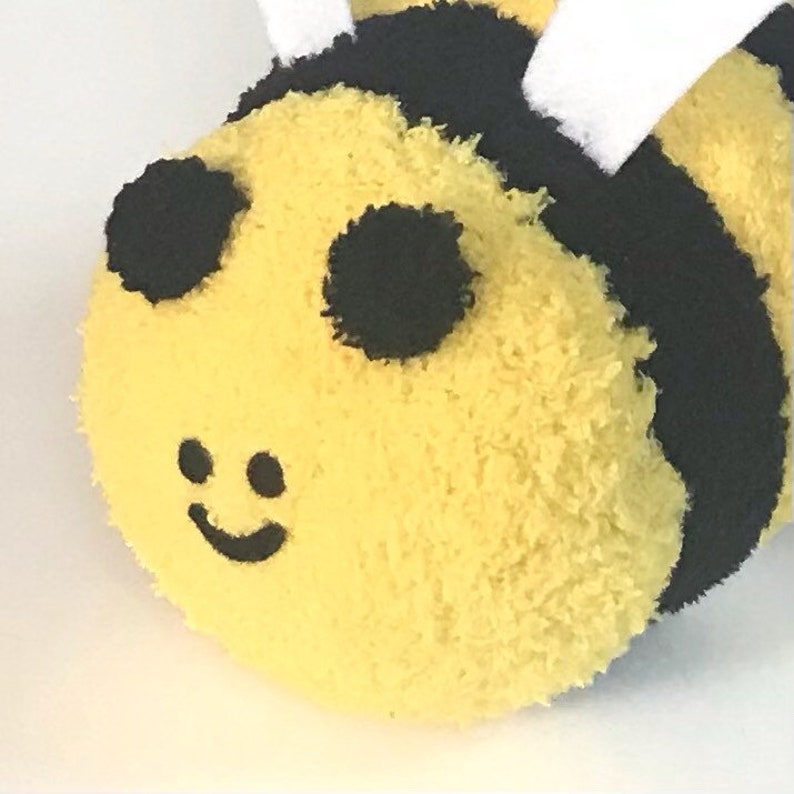 Plushie Adoption Plush Bumblebee Cute Handcrafted Stuffed Animal Soft Plushy Toy image 2