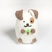 Adopt A Pet - Soft Plush Puppy Dog - Cute Stuffed Dog Holding Ice Cream Cone