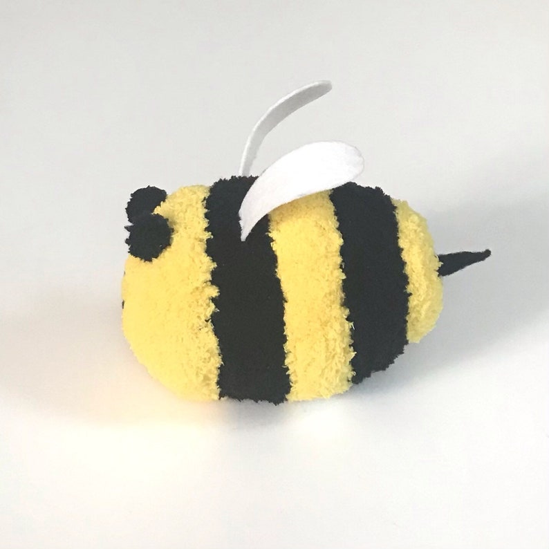 Plushie Adoption Plush Bumblebee Cute Handcrafted Stuffed Animal Soft Plushy Toy image 4