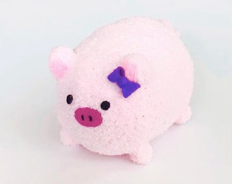 Handmade Plush Pig with Adoption Certificate – Stuffed Farm Animal