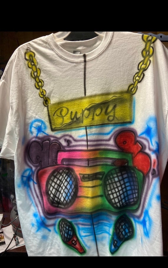 90's airbrush overalls