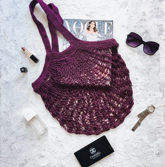 etsy crochet market bag