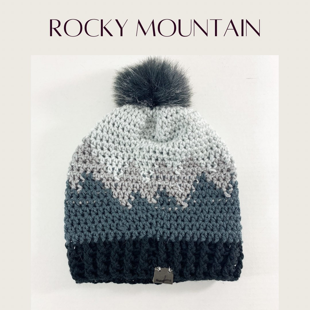 Mountain Range Hat Winter Hat Winter Beanie Beanie Hat Etsy