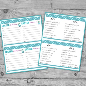 Printable Easter Game Pack, Easter Party Games, Printable Family Game ...