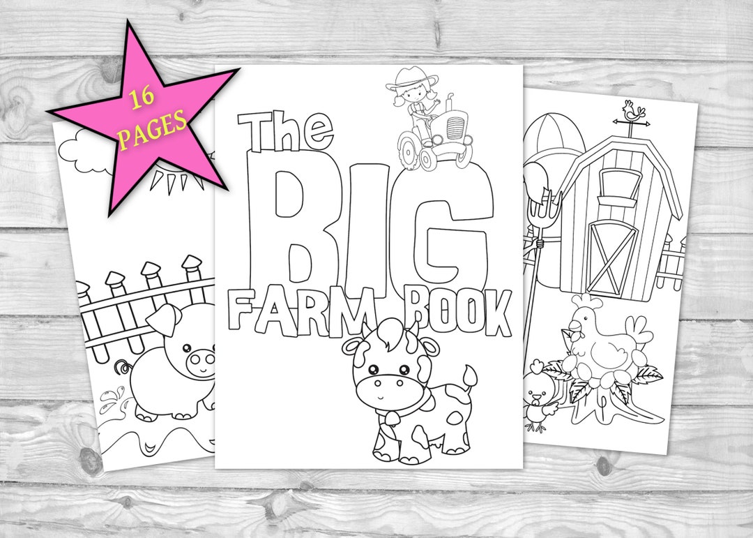 Printable Farm Life Coloring Book for Kids, Kids Coloring Sheets, 16