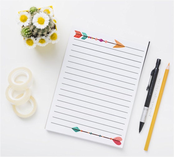 Printable Bohemian Note Pages / Boho Note Paper / Writing | Etsy