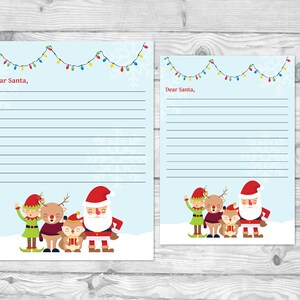 Carta para imprimir para o Papai Noel, Carta do Papai Noel, Carta de Natal para impressão