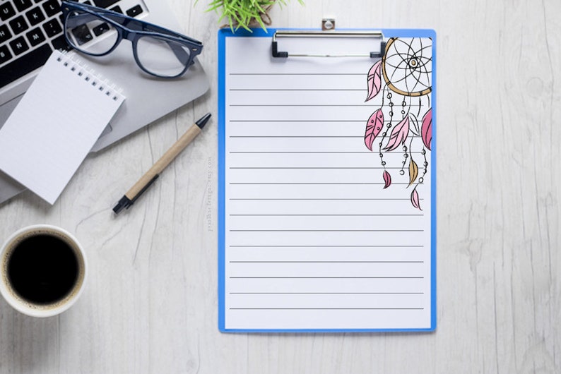 Printable Boho Note Pages Bohemian Note Paper Writing Etsy printable-boho-note-pages-bohemian-note-paper-writing-etsy