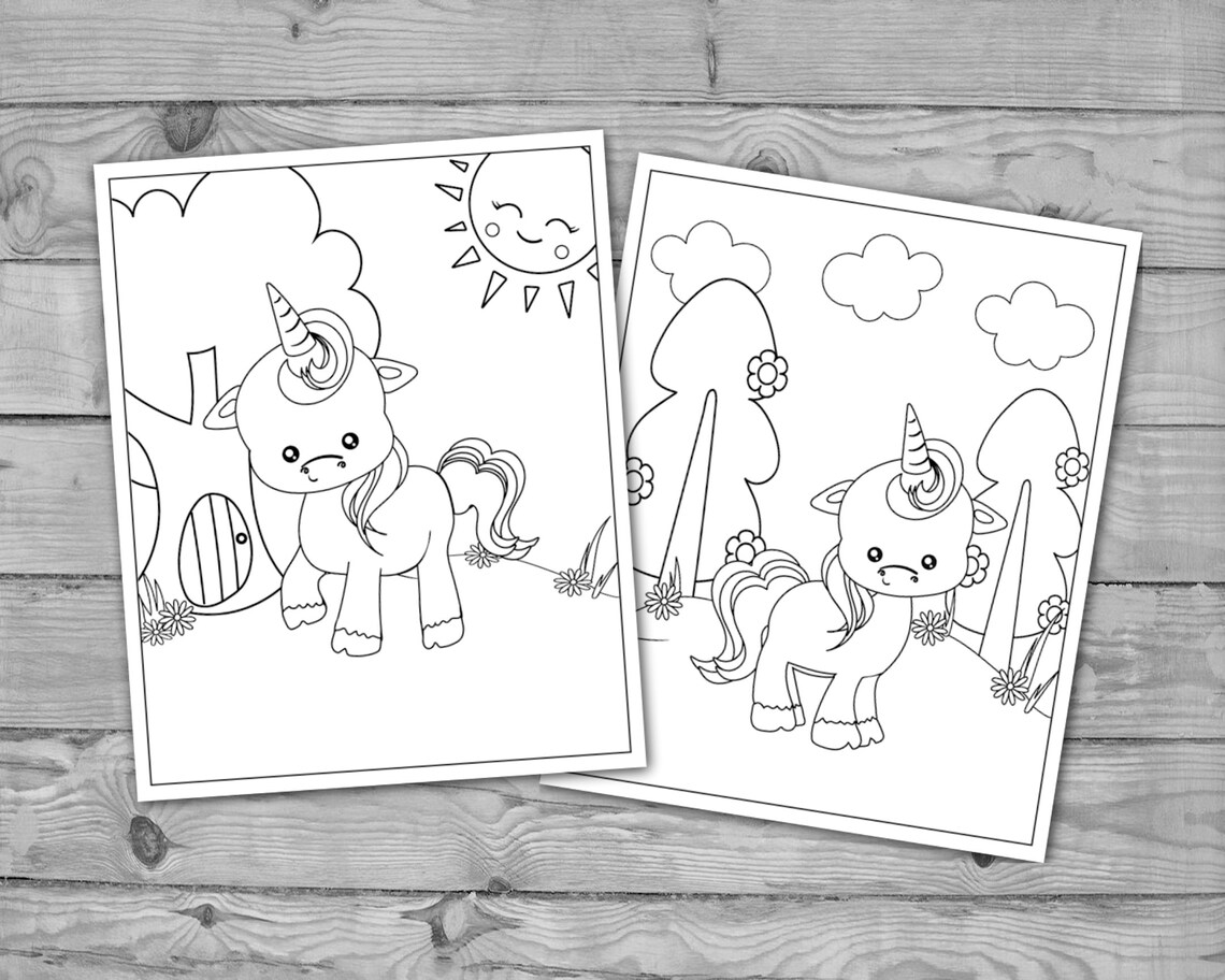 Printable Unicorn Coloring Pages for Kids, Unicorn Activity, Kids ...
