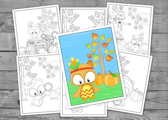 Printable Fall Coloring for Kids Autumn Activity Coloring