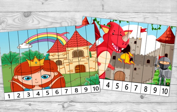 Printable Preschool Fairy Tale Puzzle Set Sequence Puzzle | Etsy