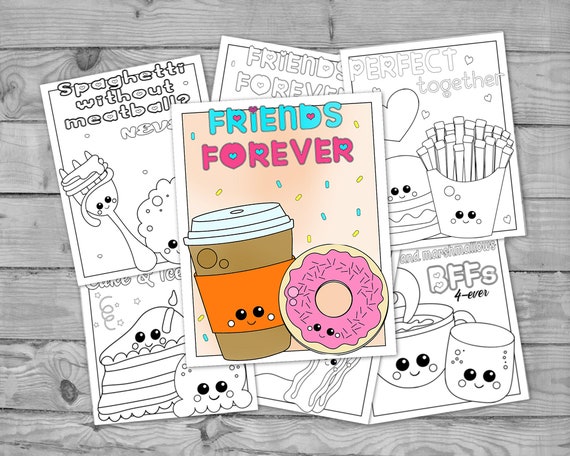 Printable Kawaii Coloring for Kids Kawaii Food Activity