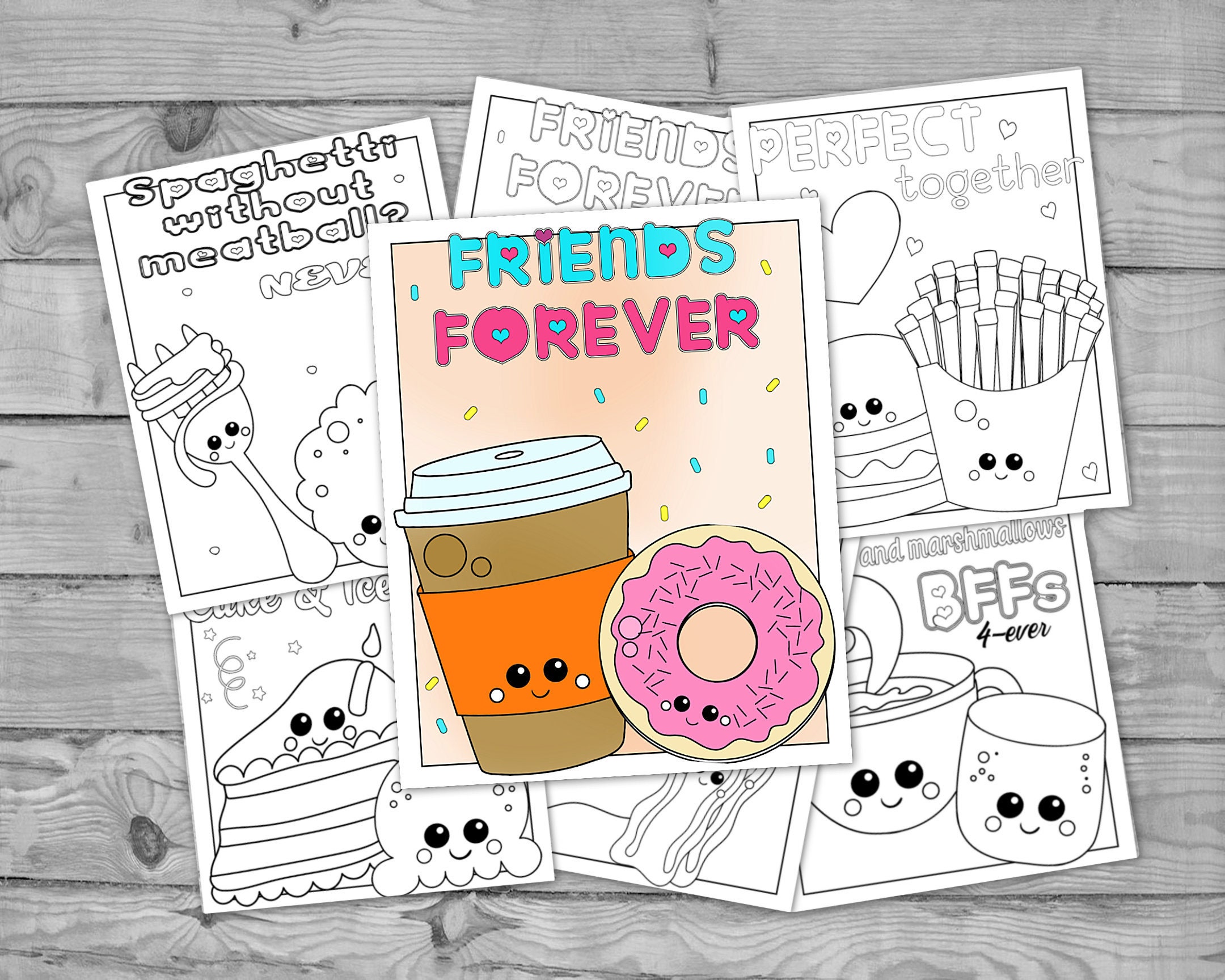 BFF (Best Friends Forever) 18 coloring page