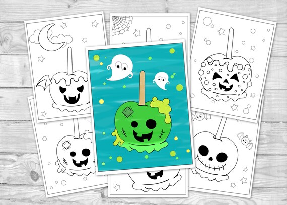Printable Halloween Coloring for Kids Fall Autumn Activity
