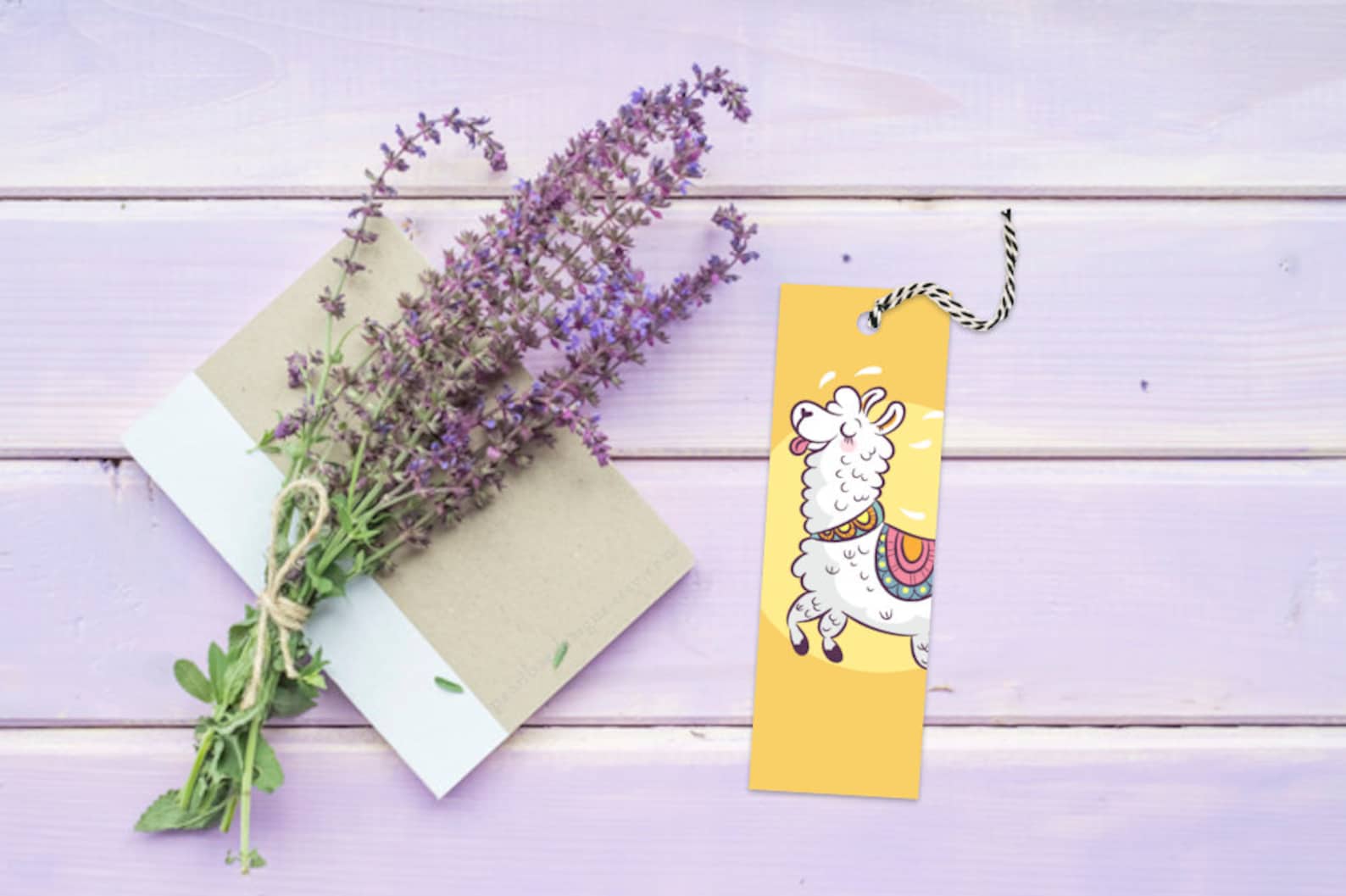 Printable Llama Bookmarks, Student Gifts, Printable Favors, Bookmarks