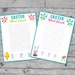 Printable Easter Game Pack, Easter Party Games, Printable Family Game ...