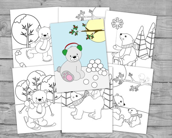 Printable Winter Coloring for Kids Winter Activity Coloring