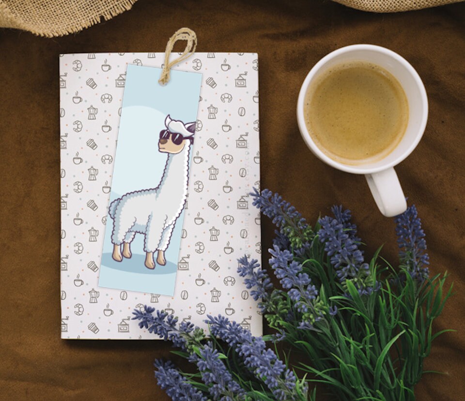 Printable Llama Bookmarks, Student Gifts, Printable Favors, Bookmarks ...