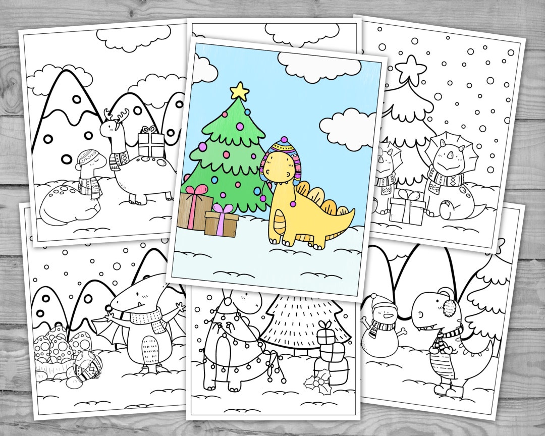 Printable Coloring for Kids, Cute Christmas Activity Coloring Pages ...