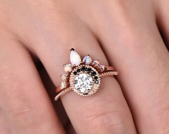Wedding Ring Set Etsy