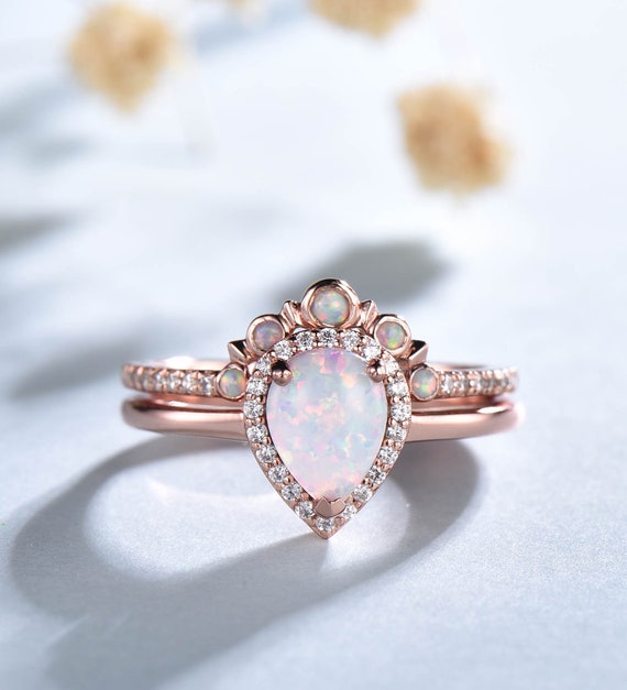 Opal stacking hotsell ring set