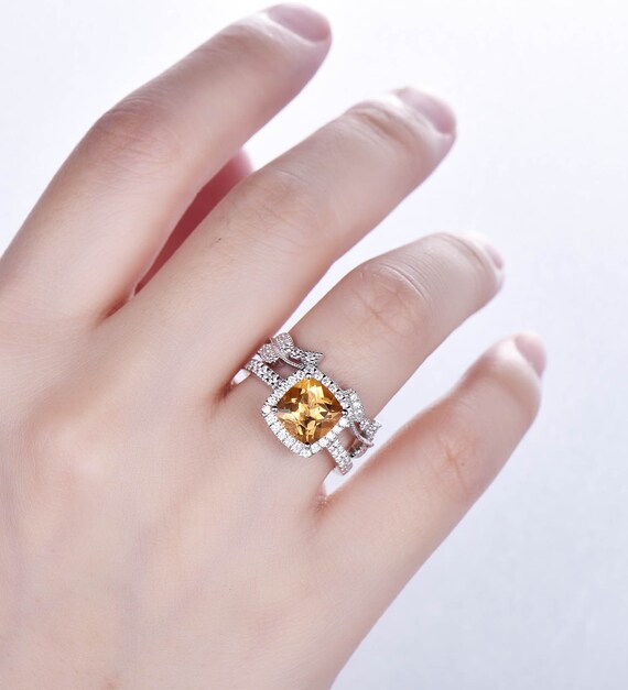 November birthstone store wedding rings