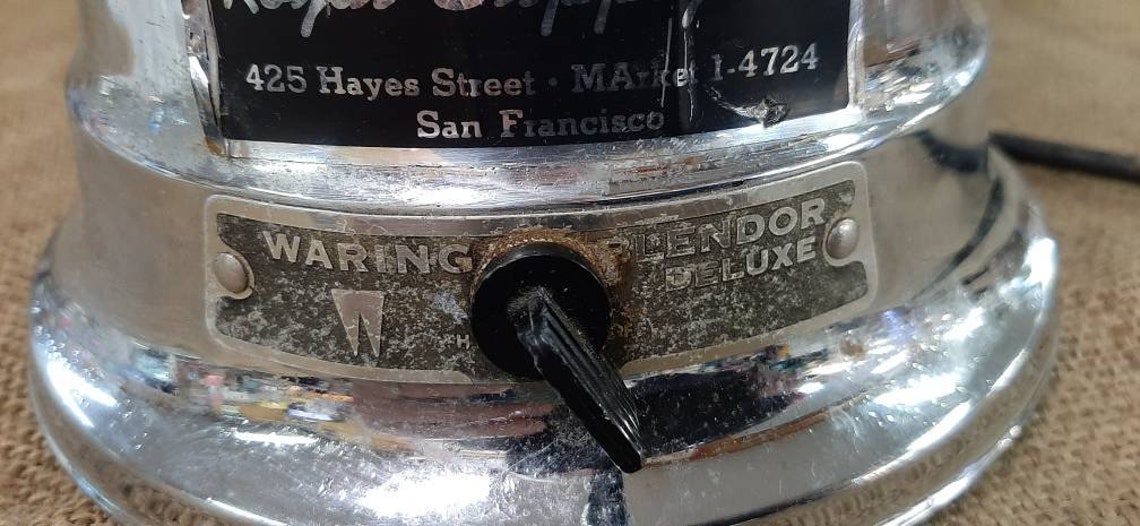 Vintage 1940's Waring 2 speed Blender Deluxe Model 702B Etsy
