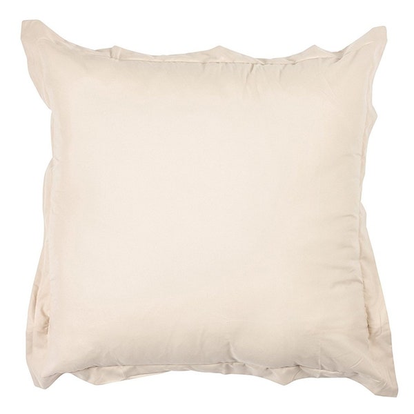 Ultra Soft 26 X 26 Inches Euro Pillow Case with Zipper - 8 Colors Available