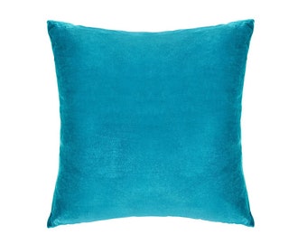 Super Soft Velvet Decorative Throw Pillow Cover with Zipper - 4 Colors Available