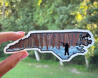 Duck Hunting Sticker || Hunting, Outdoors, Matte Sticker, Guns, Nature, Laptop Sticker