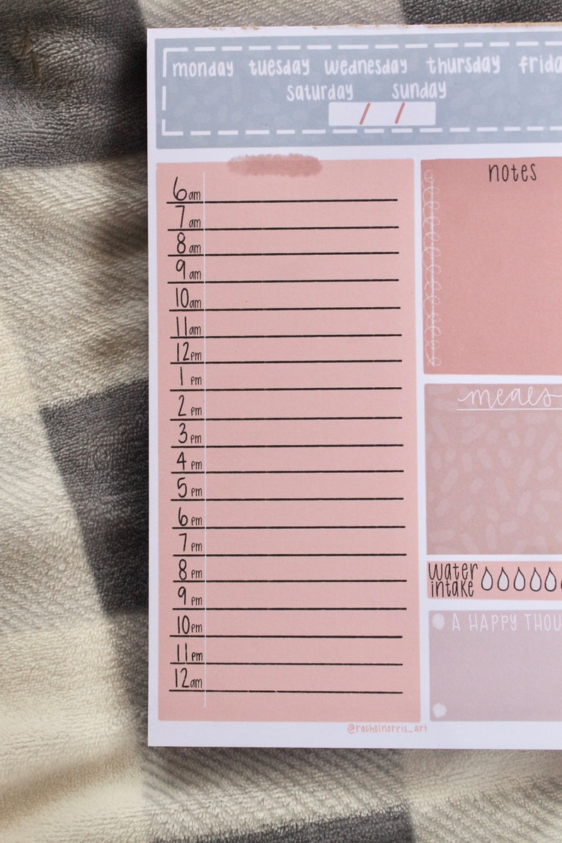 daily-hourly-planner-cute-planner-hourly-planner-pastel-etsy-uk