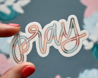 Pray Sticker | Matte Religious Christian Decal