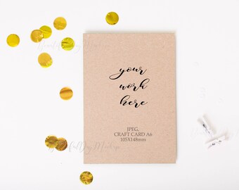 A6 Card Mockup Etsy